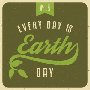 Typographic Earth Day Poster