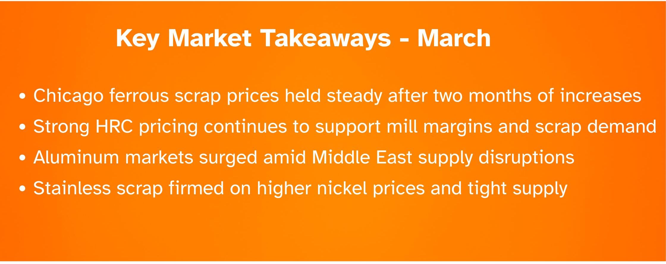March 2026 Scrap Market Forecast